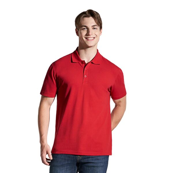 Men'sCotton-Poly-Spandex Pique Polo Thumbnail